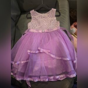 Lilac Tulle Party Dress - Girls Easter, Daddy Daughter, Wedding Party